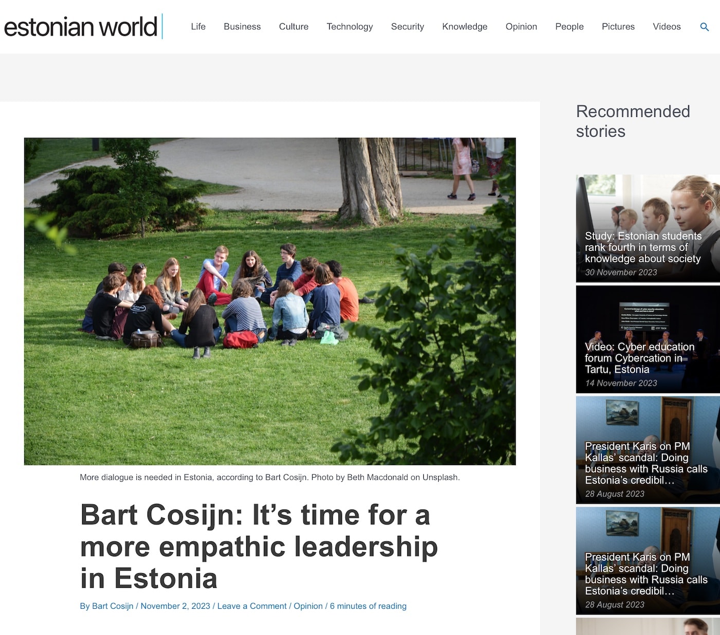 It is time for a more empathic leadership in Estonia